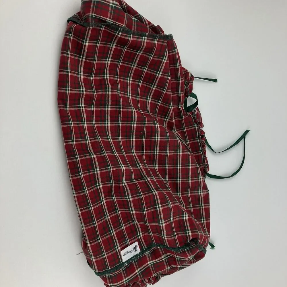 Longaberger Plaid Tidings Gathering Basket Liner | 16x9x6